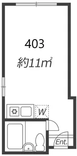 OLA COURT 西田辺 (オラコート西田辺)【4階】の間取り