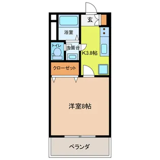 リバーサイド下田 A【2階】の間取り