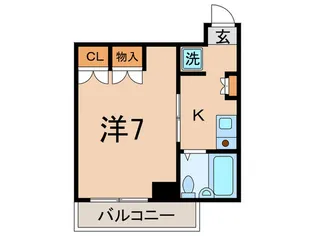 クレール浅野【3階】の間取り