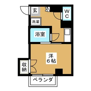 YMスクゥエアー【6階】の間取り