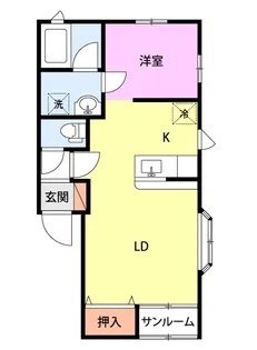 ハートヒールハウス【2階】の間取り