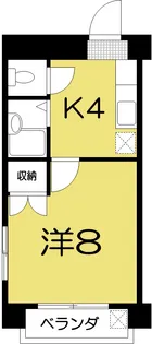 メナージュ天神【2階】の間取り