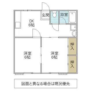 パールハイツ【1階】の間取り