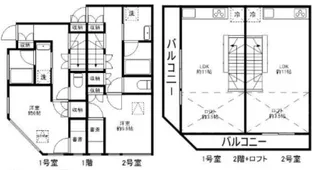 シェル中野【2階】の間取り
