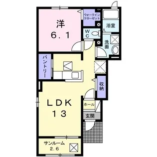 グラティス III【1階】の間取り