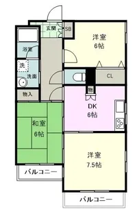 サンドラアーレ大宮【2階】の間取り