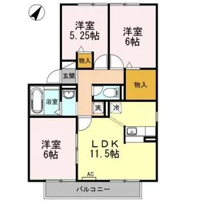 フレマリール森崎 B【2階】の間取り