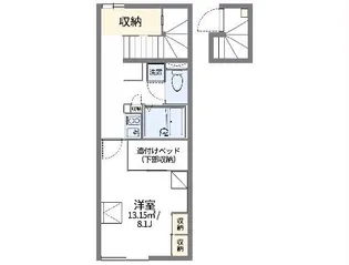 レオパレスエクセルイン 下平川【2階】の間取り