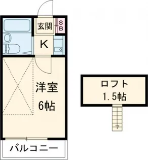 シオン花小金井B棟【2階】の間取り