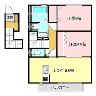 グランメール七光台 D【2階】の間取り