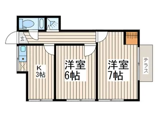 まるハウス中村橋【1階】の間取り