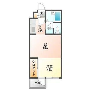 大通パステルハイム【1階】の間取り