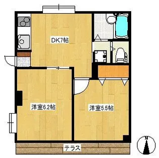 ジェントリーム【1階】の間取り
