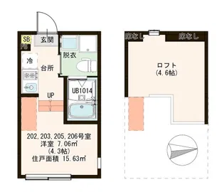 ラブリエSIX【2階】の間取り