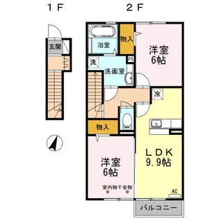 グランドール・サクラ【2階】の間取り