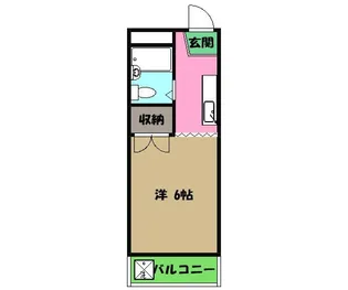 1Rの間取り画像