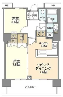 東京都江東区豊洲5【マンション】の間取り