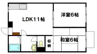 ハイツいくた【1階】の間取り
