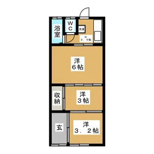 岐阜県大垣市中野町5【一戸建】の間取り