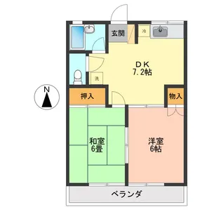 グリーンハイム【2階】の間取り