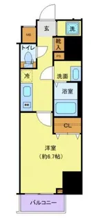 ジェノヴィア錦糸町スカイガーデン【3階】の間取り