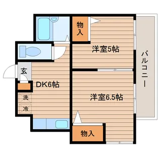リッツコート宮町【4階】の間取り