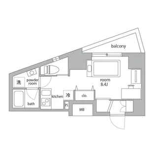 R-monthly【8階】の間取り
