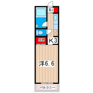みかの原コーポラスII【2階】の間取り