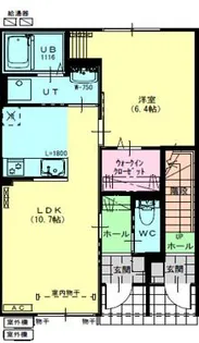 クローバーリーフB【1階】の間取り