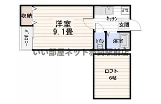 サンヒルズ赤間II【2階】の間取り