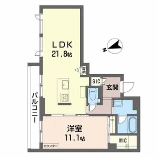 山形県山形市大手町【マンション】の間取り