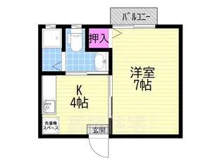 白芳荘20号館【2階】の間取り