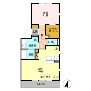 埼玉県さいたま市南区内谷4【アパート】の間取り