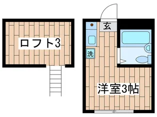 アベ-テかしまだ【1階】の間取り