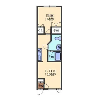 orangeぱれっと【1階】の間取り