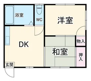 上藪田ハイツ【1階】の間取り