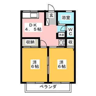 日建ハイツ【1階】の間取り