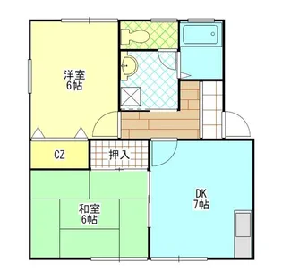 2DKの間取り画像