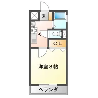 サンハイツ開【1階】の間取り