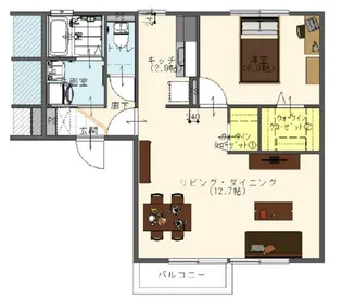 セジュール藍A棟【2階】の間取り