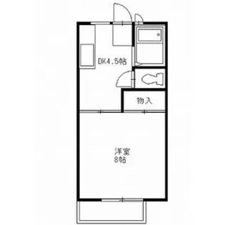 ハイツブルーメ【2階】の間取り