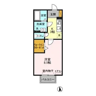 ノーベルパーク 15・16・17【1階】の間取り