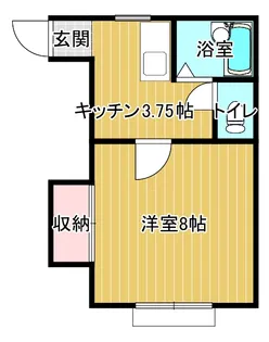メゾン・グリーン【1階】の間取り