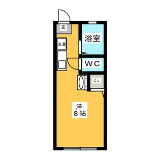 富士ハイツ【2階】の間取り