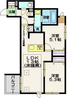 東京都世田谷区深沢3【マンション】の間取り