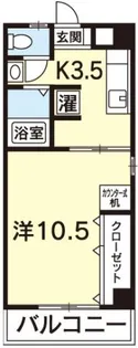 ジャスミンハイツ万代町【4階】の間取り