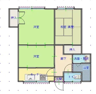 ペンギンハウス【2階】の間取り