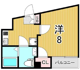 ベルシードα綾瀬【2階】の間取り