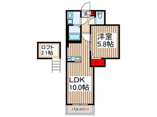 クレイル与野【3階】の間取り