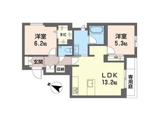 シエル【1階】の間取り